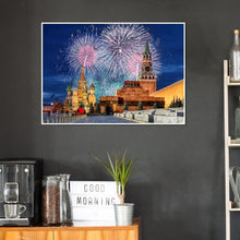 Lade das Bild in den Galerie-Viewer, Feuerwerk - voller runder Diamant - 40x30cm