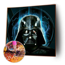 Lade das Bild in den Galerie-Viewer, Schwarzer Krieger - voller runder Diamant - 30x30cm