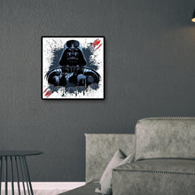 Lade das Bild in den Galerie-Viewer, Schwarzer Krieger - voller runder Diamant - 30x30cm