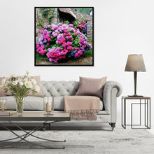 Lade das Bild in den Galerie-Viewer, Blumen - voller runder Diamant - 30x30cm