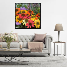 Lade das Bild in den Galerie-Viewer, Blumen - voller runder Diamant - 30x30cm