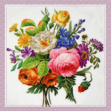 Lade das Bild in den Galerie-Viewer, Blumen - voller runder Diamant - 30x30cm