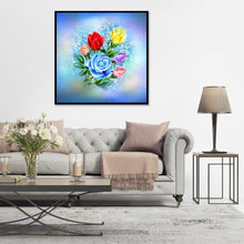 Lade das Bild in den Galerie-Viewer, Blumen - voller runder Diamant - 30x30cm