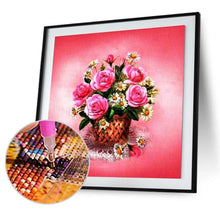 Lade das Bild in den Galerie-Viewer, Blumen - voller runder Diamant - 30x30cm