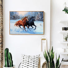 Lade das Bild in den Galerie-Viewer, Pferd Tier - voller quadratischer Diamant - 50x40cm