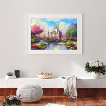 Lade das Bild in den Galerie-Viewer, Schloss - voller quadratischer Diamant - 40x50cm
