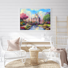 Lade das Bild in den Galerie-Viewer, Schloss - voller quadratischer Diamant - 40x50cm