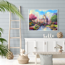 Lade das Bild in den Galerie-Viewer, Schloss - voller quadratischer Diamant - 40x50cm