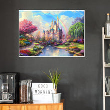 Lade das Bild in den Galerie-Viewer, Schloss - voller quadratischer Diamant - 40x50cm