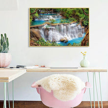 Lade das Bild in den Galerie-Viewer, Wasserfall - voller quadratischer Diamant - 50x40cm
