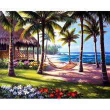 Lade das Bild in den Galerie-Viewer, Strand Kokos xmas - voller quadratischer Diamant - 50x40cm