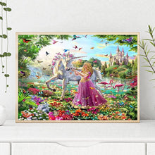 Lade das Bild in den Galerie-Viewer, Gnus und Mädchen - voller quadratischer Diamant - 50x40cm