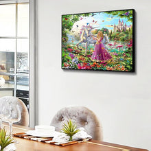 Lade das Bild in den Galerie-Viewer, Gnus und Mädchen - voller quadratischer Diamant - 50x40cm