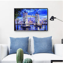 Lade das Bild in den Galerie-Viewer, Brücke - voller quadratischer Diamant - 50x40cm