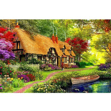 Lade das Bild in den Galerie-Viewer, Hütte Weihnachten - voller quadratischer Diamant - 50x40cm
