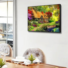 Lade das Bild in den Galerie-Viewer, Hütte Weihnachten - voller quadratischer Diamant - 50x40cm