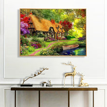 Lade das Bild in den Galerie-Viewer, Hütte Weihnachten - voller quadratischer Diamant - 50x40cm