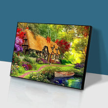 Lade das Bild in den Galerie-Viewer, Hütte Weihnachten - voller quadratischer Diamant - 50x40cm