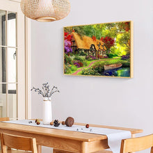 Lade das Bild in den Galerie-Viewer, Hütte Weihnachten - voller quadratischer Diamant - 50x40cm