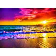 Lade das Bild in den Galerie-Viewer, Strand - voller quadratischer Diamant - 50x40cm