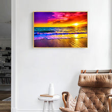 Lade das Bild in den Galerie-Viewer, Strand - voller quadratischer Diamant - 50x40cm