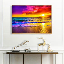 Lade das Bild in den Galerie-Viewer, Strand - voller quadratischer Diamant - 50x40cm