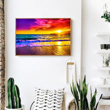 Lade das Bild in den Galerie-Viewer, Strand - voller quadratischer Diamant - 50x40cm