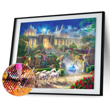 Lade das Bild in den Galerie-Viewer, Schloss - voller quadratischer Diamant - 50x40cm