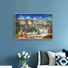 Lade das Bild in den Galerie-Viewer, Schloss - voller quadratischer Diamant - 50x40cm