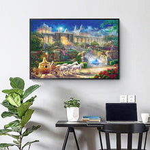 Lade das Bild in den Galerie-Viewer, Schloss - voller quadratischer Diamant - 50x40cm