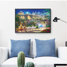 Lade das Bild in den Galerie-Viewer, Schloss - voller quadratischer Diamant - 50x40cm