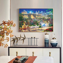 Lade das Bild in den Galerie-Viewer, Schloss - voller quadratischer Diamant - 50x40cm