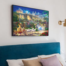 Lade das Bild in den Galerie-Viewer, Schloss - voller quadratischer Diamant - 50x40cm