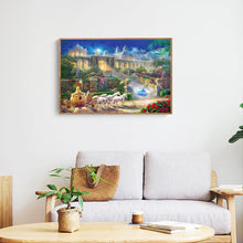 Lade das Bild in den Galerie-Viewer, Schloss - voller quadratischer Diamant - 50x40cm