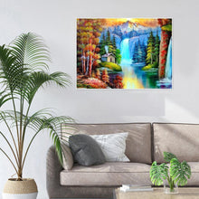 Lade das Bild in den Galerie-Viewer, Wasserfall - voller quadratischer Diamant - 50x40cm