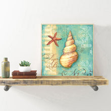 Lade das Bild in den Galerie-Viewer, Conch - voller runder Diamant - 40x40cm