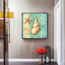 Lade das Bild in den Galerie-Viewer, Conch - voller runder Diamant - 40x40cm