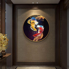 Lade das Bild in den Galerie-Viewer, Fisch - voller runder Diamant - 40x40cm