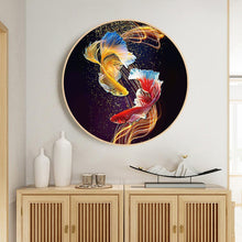 Lade das Bild in den Galerie-Viewer, Fisch - voller runder Diamant - 40x40cm