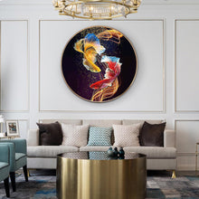 Lade das Bild in den Galerie-Viewer, Fisch - voller runder Diamant - 40x40cm