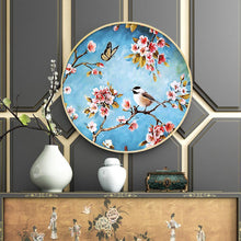 Lade das Bild in den Galerie-Viewer, Zweig Vogel - voller runder Diamant - 40x40cm