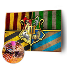 Lade das Bild in den Galerie-Viewer, Abzeichen - voller runder Diamant - 40x30cm