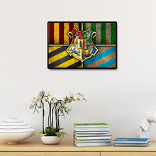 Lade das Bild in den Galerie-Viewer, Abzeichen - voller runder Diamant - 40x30cm