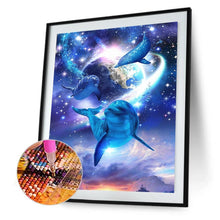 Lade das Bild in den Galerie-Viewer, Delphin - voller runder Diamant - 30x40cm