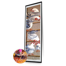 Lade das Bild in den Galerie-Viewer, Hühnertier - voller runder Diamant - 25x115cm