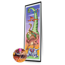 Lade das Bild in den Galerie-Viewer, Dinosaurier für Kind - voller runder Diamant - 25x115cm
