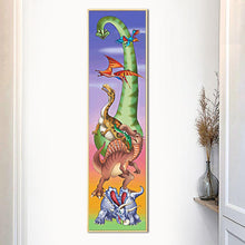 Lade das Bild in den Galerie-Viewer, Dinosaurier für Kind - voller runder Diamant - 25x115cm