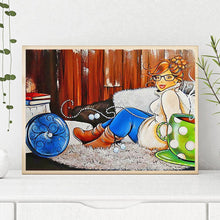 Lade das Bild in den Galerie-Viewer, Mädchen - voller runder Diamant - 40x30cm