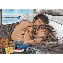 Lade das Bild in den Galerie-Viewer, Mädchen - voller runder Diamant - 40x30cm