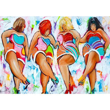 Lade das Bild in den Galerie-Viewer, Mädchen - voller runder Diamant - 40x30cm